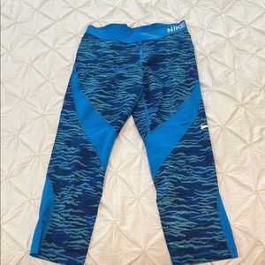 Nike Blue Rash Guard Swim Top